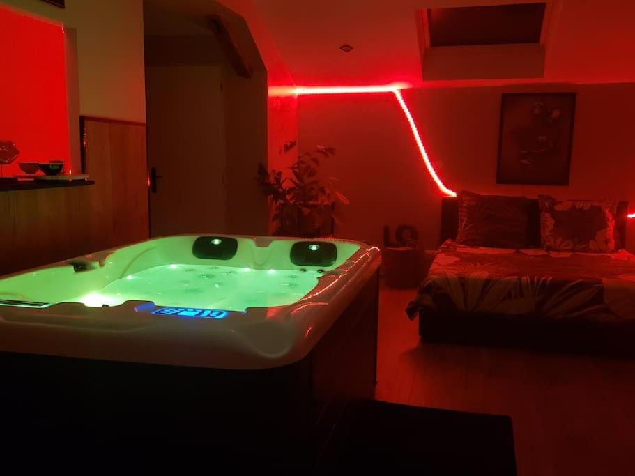 Bulles Etoilees Appartement Avec Jacuzzi Prive Montrevel-en-Bresse Exteriér fotografie